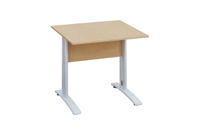 EPK 18 - 8  stůl kancelářský, kovová podnož bílá, deska 18 mm, široký 800 mm, bříza irská